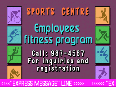 Click to enlarge - Employees fitness program