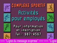 Écran: -  Complexe Sportif  -